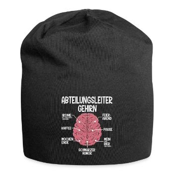 Abteilungsleiter Spruch zum Jubiläum Geburtstag - Jersey-Beanie - Schwarz - Vorne