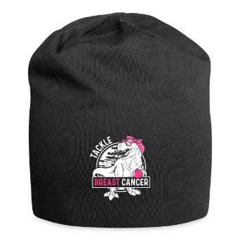 Tackle Breast Cancer Brustkrebs - Jersey-Beanie - Schwarz - Vorne