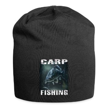 carp fishing - Jersey-Beanie - Schwarz - Vorne