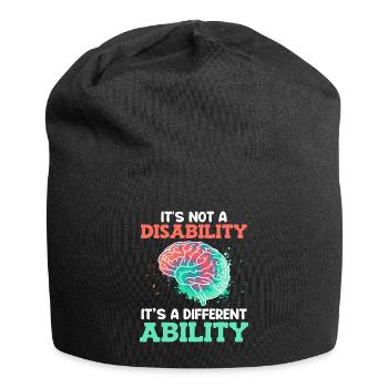 Autistic consciousness Its not a disability - Jersey Beanie - black - Front