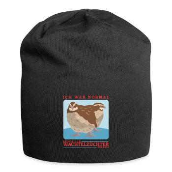 Wachtel Wachtelzüchter Wachtelhaltung Geschenk - Jersey-Beanie - Schwarz - Vorne