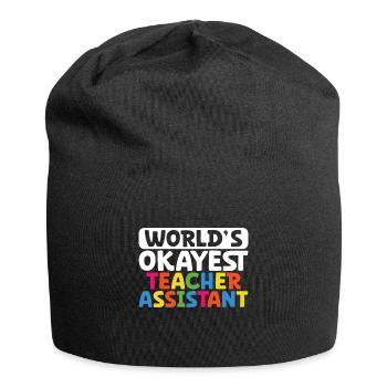 Teacher -Assistant Headmaster Teaching - Jersey Beanie - black - Front