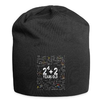 Deux à la puissance quatre = 18 ans - Mathématiques - Bonnet en jersey - noir - Devant