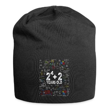 Deux à la puissance quatre = 18 ans - Mathématiques - Bonnet en jersey - noir - Devant