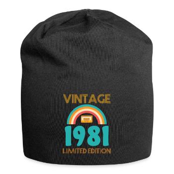 Born 1981 T-Shirt - Jersey Beanie - black - Front