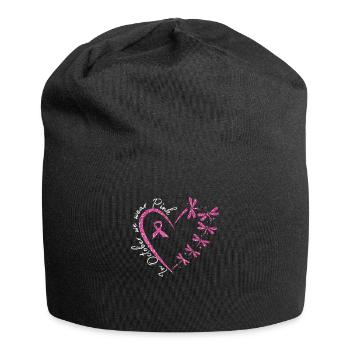 En octobre, nous portons un cancer du sein rose - Bonnet en jersey - noir - Devant