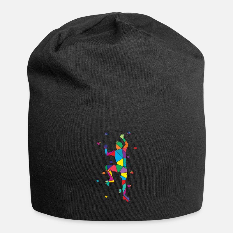 Kletterer Polygon Climbing - Jersey-Beanie - Schwarz