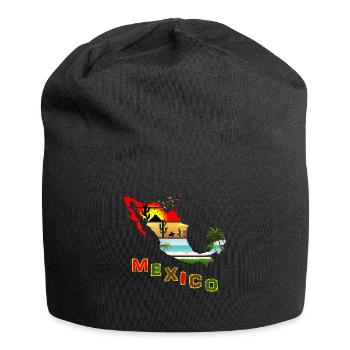 Mexico Sunset Summer - Jersey Beanie - black - Front