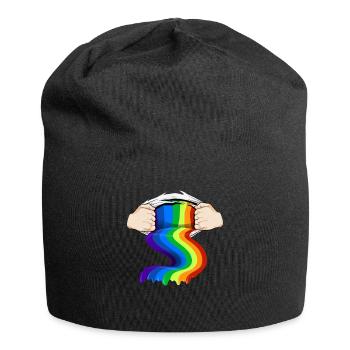 Lgbt Lgbtq Gay Lesbienne Arc-en-ciel - Bonnet en jersey - noir - Devant