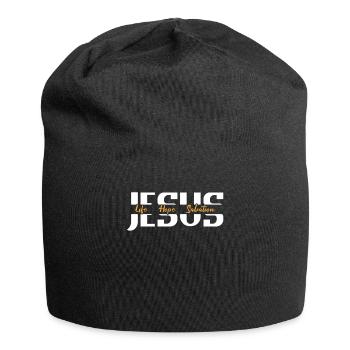 Jesus Life Hope Salvation Christian - Jersey Beanie - black - Front