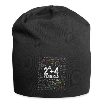 Two to the power of four = 20 years old - Mathematics - Jersey Beanie - black - Front
