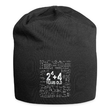 Two to the power of four = 20 years old - Mathematics - Jersey Beanie - black - Front
