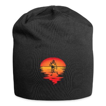 Idée cadeau football pour le sport - Bonnet en jersey - noir - Devant