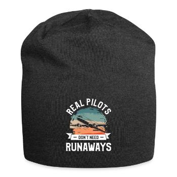 Les vrais pilotes n’ont pas besoin de fugues Aviation Aviateur - Bonnet en jersey - charbon - Devant