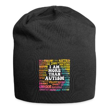 Sensibilisation à l’autisme Solidarité et sensibilisation - Bonnet en jersey - noir - Devant