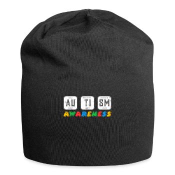 Awareness Autisten Vielfalt Gerechtigkeit - Jersey-Beanie - Schwarz - Vorne