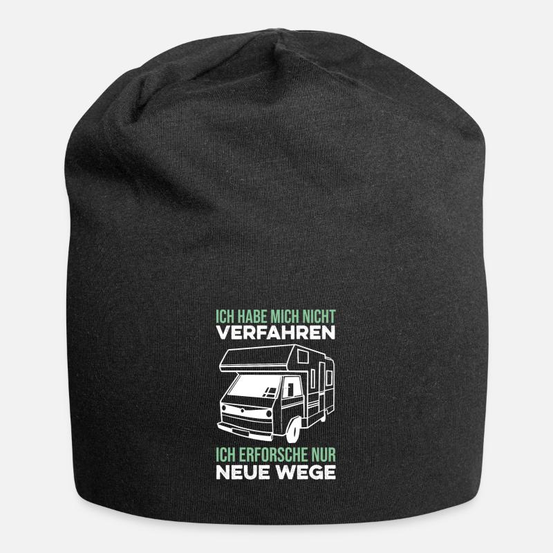 Nicht verfahren lustiger Camper Spruch Wohnmobil - Jersey-Beanie - Schwarz