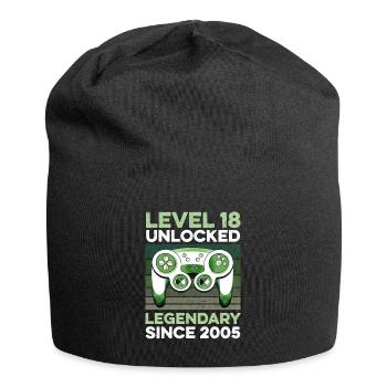 Niveau 18 ans Année d’anniversaire 2005 Gamer Boy - Bonnet en jersey - noir - Devant
