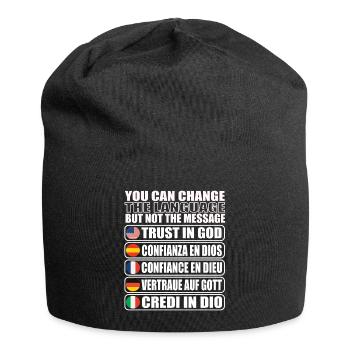 Trust in God Christians - Jersey Beanie - black - Front