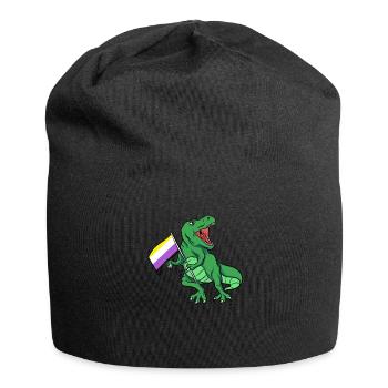 Non Binary Gender Flag Gift - Jersey Beanie - black - Front