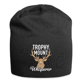 Trophy Mountain Whisperer Hunting Taxidermy - Jersey Beanie - black - Front