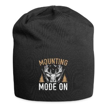 Montagemodus auf Tierjagd Taxidermie - Jersey-Beanie - Schwarz - Vorne