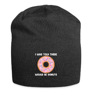 Donut streut Donut gebratener Teig süßes Dessert - Jersey-Beanie - Anthrazit - Vorne