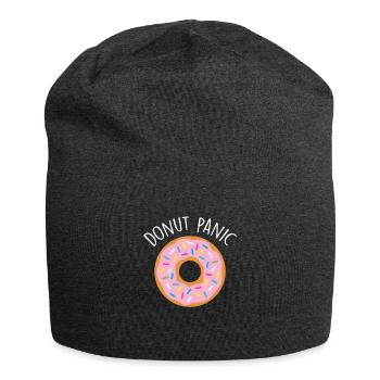 Donut streut Donut gebratener Teig süßes Dessert - Jersey-Beanie - Anthrazit - Vorne