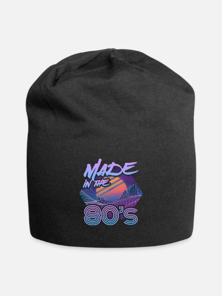 Made In The 80s Retro Karneval 80er Mottoparty - Jersey-Beanie - Schwarz