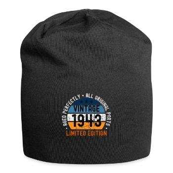 80th birthday vintage 1943 - Jersey Beanie - black - Front