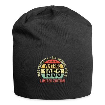 70th birthday vintage 1953 - Jersey Beanie - black - Front