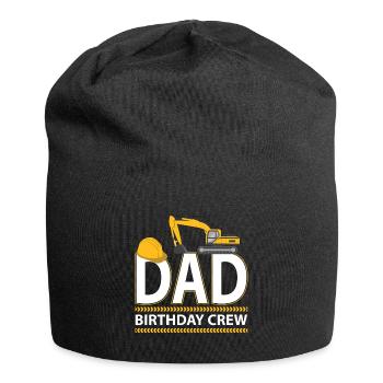Papa Geburtstag Crew Bau Geburtstag - Jersey-Beanie - Schwarz - Vorne
