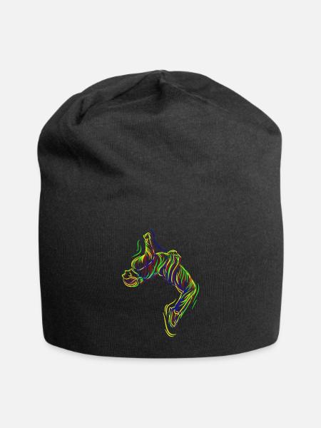Parkour Backflip - Jersey-Beanie - Schwarz