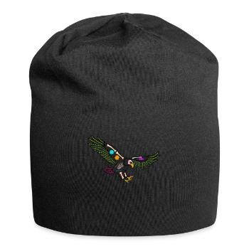 Day of the dead farbiger Adler mexikanisches - Jersey-Beanie - Schwarz - Vorne
