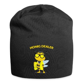Honig Dealer Imker Honig Biene Imkerei Bienenzucht - Jersey-Beanie - Schwarz - Vorne