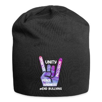 Stop Bullying Awareness and Solidarity for - Jersey Beanie - black - Front