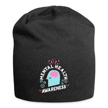 Mentale Gesundheit Selbstachtung Awareness Mental - Jersey-Beanie - Schwarz - Vorne