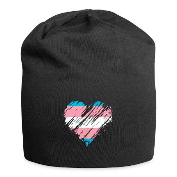 Pride LGBTQ Herz - Jersey-Beanie - Schwarz - Vorne