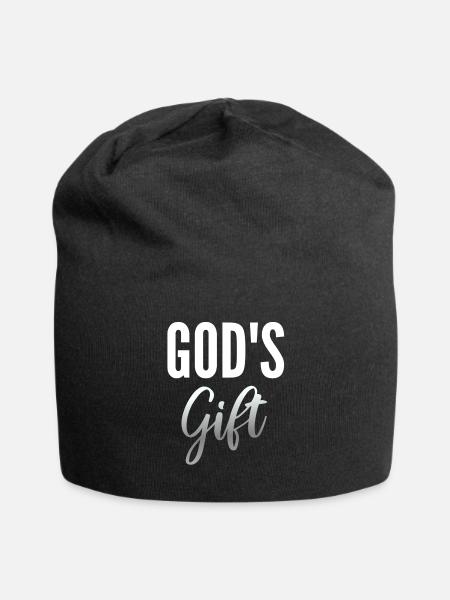 Geschenk Gottes - Jersey-Beanie - Schwarz