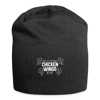 Chicken Wings Funny Food Lover Chicken Wings - Jersey Beanie - black - Front
