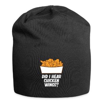 Chicken Wings Funny Food Lover Chicken Wings - Jersey Beanie - black - Front