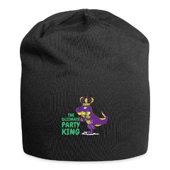 Carnaval Carnaval T-rex Dinosaure Party King - Bonnet en jersey - noir - Devant