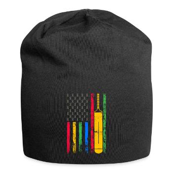 American sports flag - Jersey Beanie - black - Front