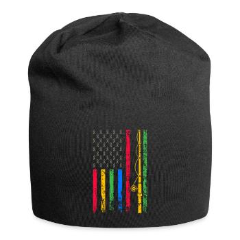 American sports flag - Jersey Beanie - black - Front