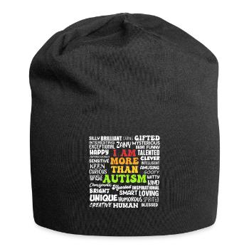 Sensibilisation à l’autisme Solidarité et sensibilisation - Bonnet en jersey - noir - Devant