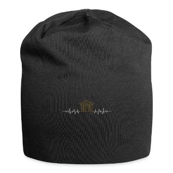 Museumsbesuch Männer Frauen Design Museen - Jersey-Beanie - Schwarz - Vorne
