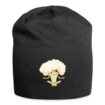 Blumenkohl Yoga - Jersey-Beanie - Schwarz - Vorne