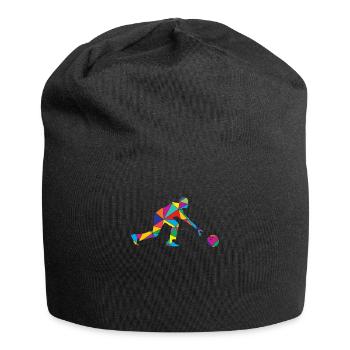Low Poly Bowler Polygon Bowling - Jersey Beanie - black - Front