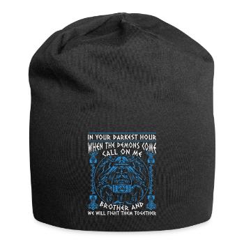 In thy darkest hour, Call Me Brother - Jersey Beanie - black - Front