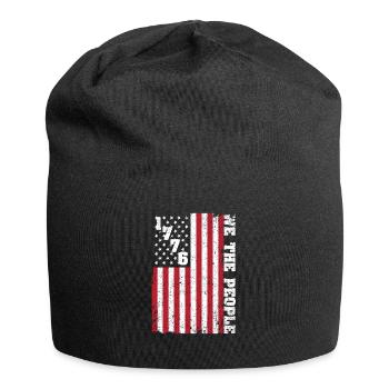 1776 Nous, le peuple patriote américain, - Bonnet en jersey - noir - Devant
